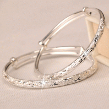 Adjustable Sparkling Bangle Bracelet Women Fashion Jewelry