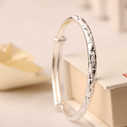 Adjustable Sparkling Bangle Bracelet Women Fashion Jewelry