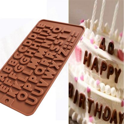 26 Letter Silicone Chocolate Cake Mold Crafts Decoration