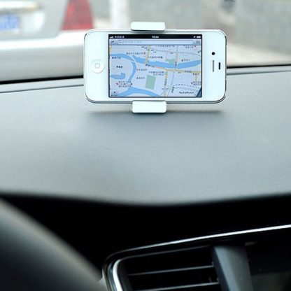 White Universal Car Windshield Mobile Iphone GPS Mount Holder