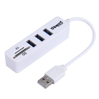 USB 2.0 Hi-Speed 4-Port Adapter PC Computer Notebook