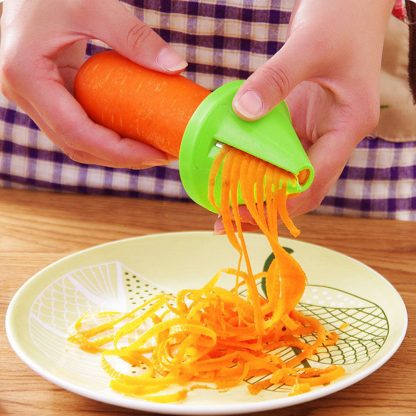 Funnel Vegetable Carrot Radish Shred Spiral Slicer