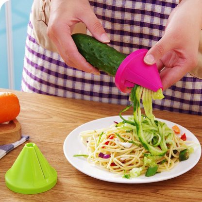 Funnel Vegetable Carrot Radish Shred Spiral Slicer