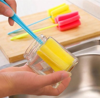 Wineglass Bottle Glass Cup Sponge Brush Cleaning Tool