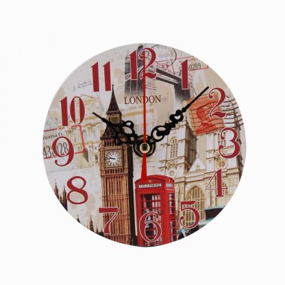 Non-Ticking Silent Antique Wood Home Kitchen Office Wall Clock