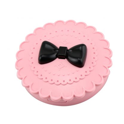 Acrylic Cute Bow False Eyelash Storage Mirror Case