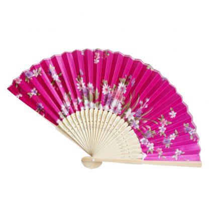 Multi-Color Floral Print Folding Women Girls Hand Fan