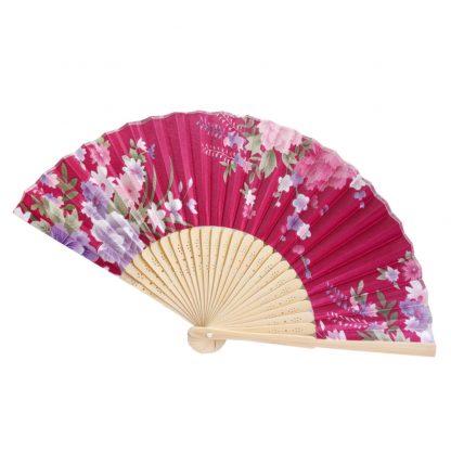 Multi-Color Floral Print Folding Women Girls Hand Fan