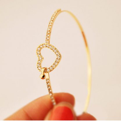 Love Heart Crystal Women Fashion Jewelry Bracelet