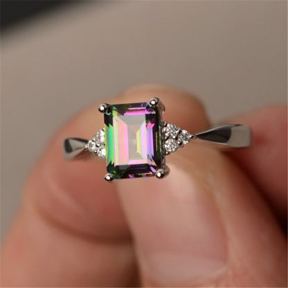 Multi-Color Crystal Women Fashion Jewelry Ring