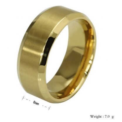 Stainless Steel Men Women Unisex Band Ring Fashion Jewelry