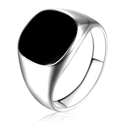 Dedicate Classic Black Surface Men Ring Fashion Jewelry