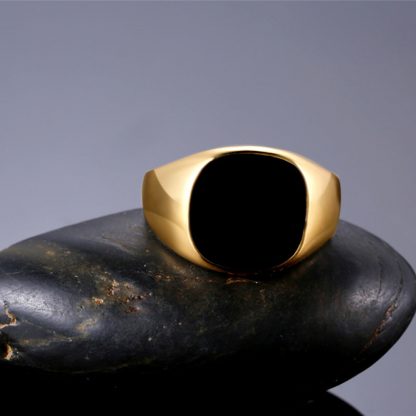 Dedicate Classic Black Surface Men Ring Fashion Jewelry