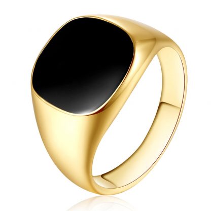 Dedicate Classic Black Surface Men Ring Fashion Jewelry