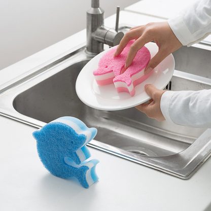 Dolphin Sponge Clean Washing Dishes Gadget Kitchen