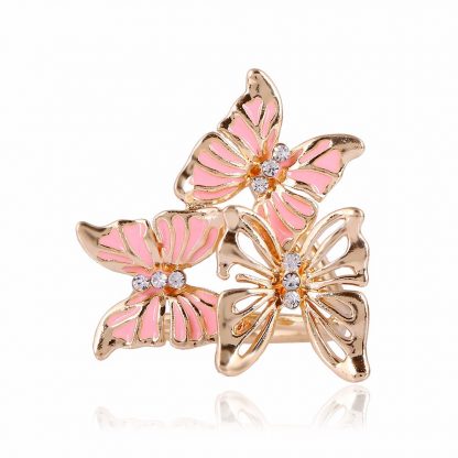 Elegant Butterfly Crystal Rhinestones Women Scarf Brooch
