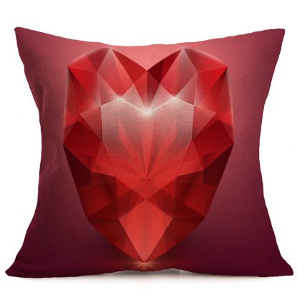 Heart Rose Pillow Case Cover Valentine Love