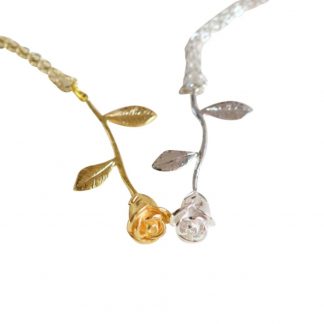 Rose Flower Women Pendant Necklace Fashion Jewelry