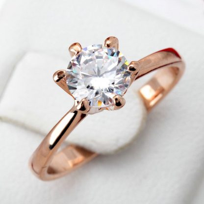 Classic Zircon Wedding Engagement Women Fashion Ring