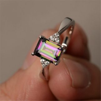 Multi-Color Crystal Women Fashion Jewelry Ring