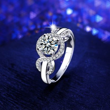 Clear Round Crystal High Quality Zircon Women Fashion Ring