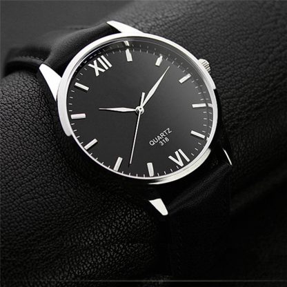 Classic Simple Glass Quartz Analog Luminous Men Wrist Watch