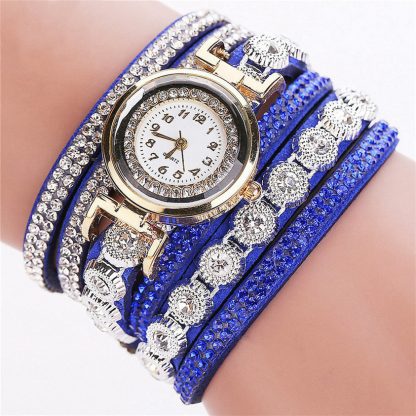 Multi-Layers Analog Quartz Rhinestone Women Girls Watch Bracelet