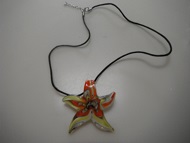 Star Fish Colorful Glass Women Pendant Necklace Fashion Jewelry
