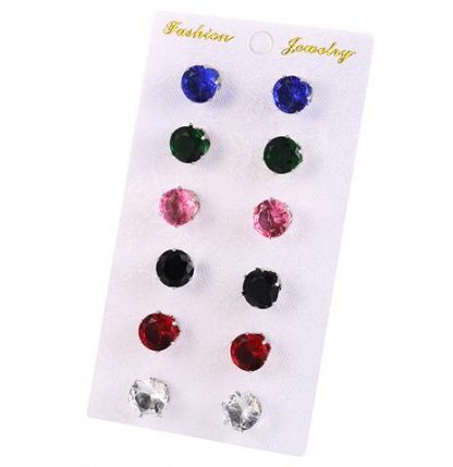 Multi-Color Crystal Women Jewelry Fashion Earrings Set