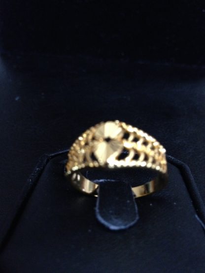 10K Gold Filled Over Alloy Women Ring Fashion Jewelry