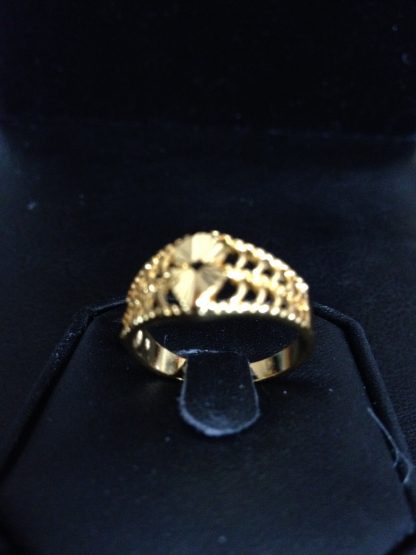 10K Gold Filled Over Alloy Women Ring Fashion Jewelry