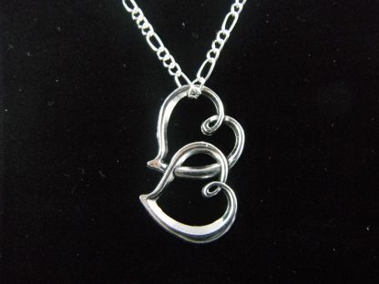 Lovely Double Hearts Pendant Necklace