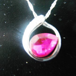 Crystal Rhinestones Drop Pendant Necklace