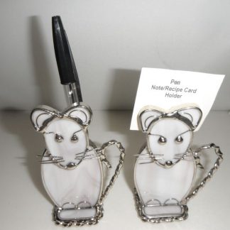 Stained Glass Mouse Pen/Note/Recipe Holder