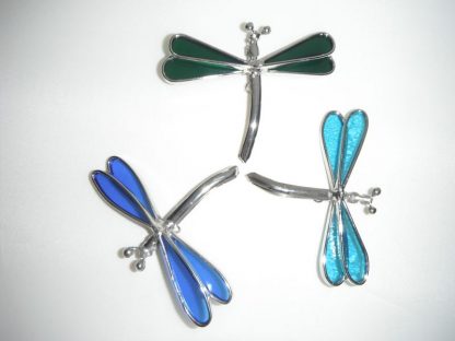 Stained Glass Dragonfly Window Suction Cup