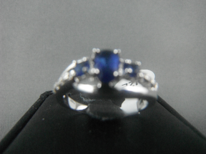 Small Blue Lab Sapphire Rhinestones Women Ring Fashion Jewelry